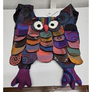 The Collection Royal Boho Hippie Crossbody Shoulder Bag Purse Patchwork Owl BNWT